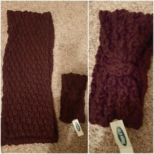 Old navy head band and scarf